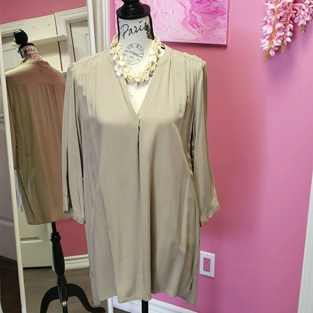 Fashion 💟 One Long Button Shirt Blouse Top